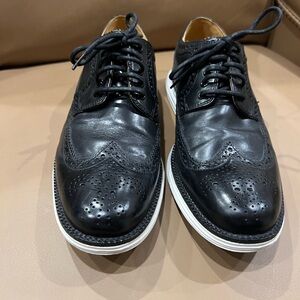 Cole Haan Black Oxfords with White Sole
